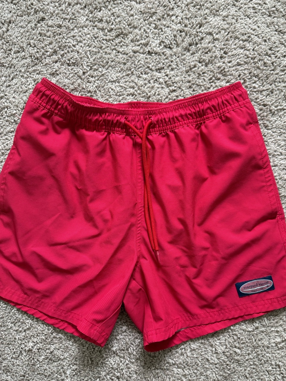Vineyard Vines Men's Red Swim Trunks